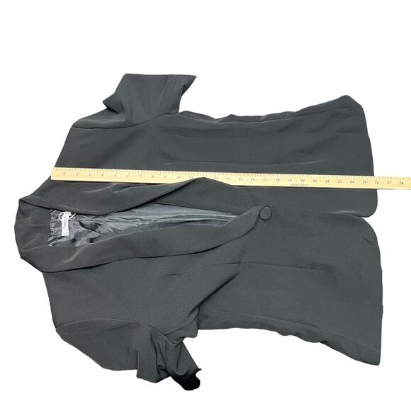 Copperose Paris Button Front Women's Black Blazer Jacket Size Large - Picture 9 of 10